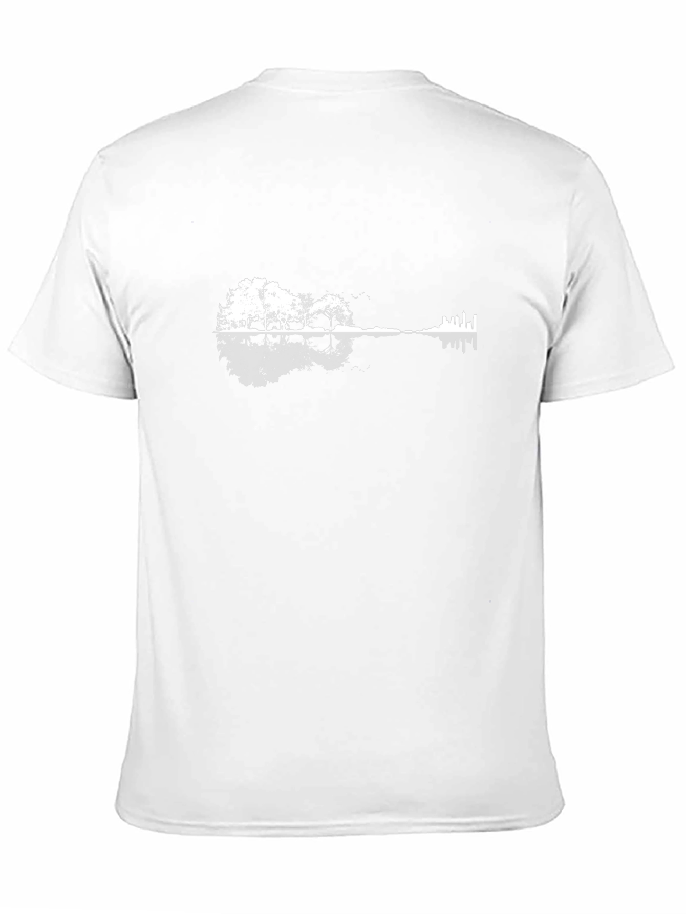 Nature Guitar Graphic Tee - Mens Black T-Shirt