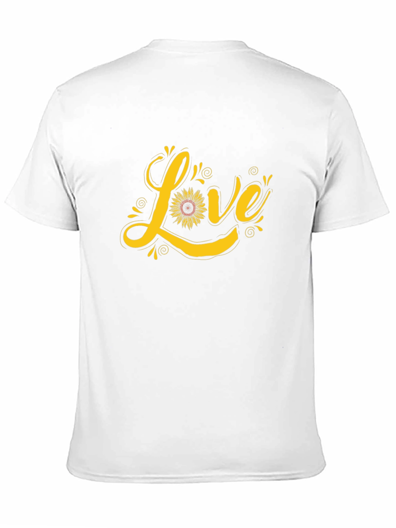 Sunflower Love Graphic Tee - Black Cotton Shirt