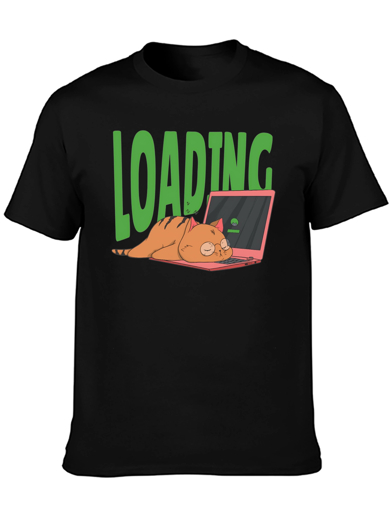 Loading Cat T-Shirt - Funny Computer Lover Tee