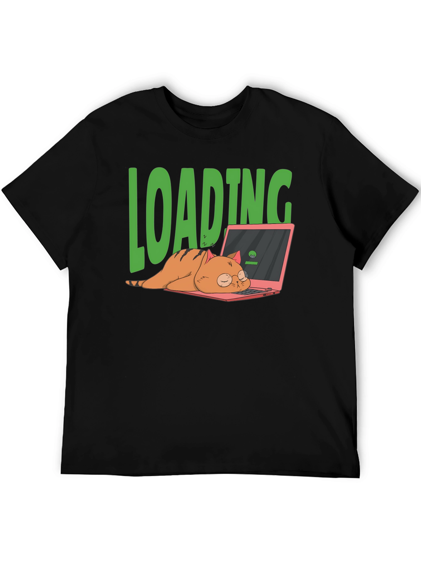 Loading Cat T-Shirt - Funny Computer Lover Tee