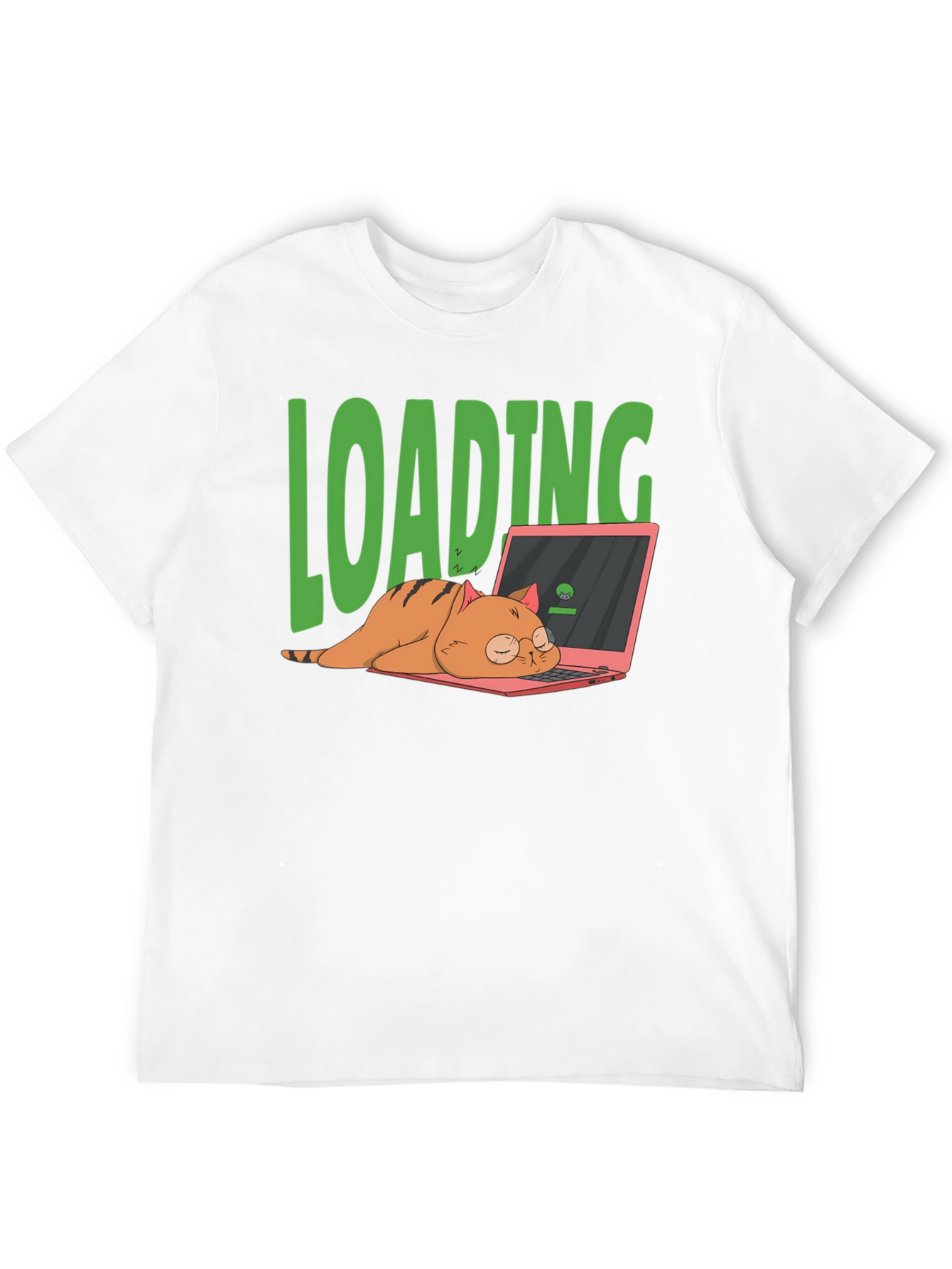Loading Cat T-Shirt - Funny Computer Lover Tee