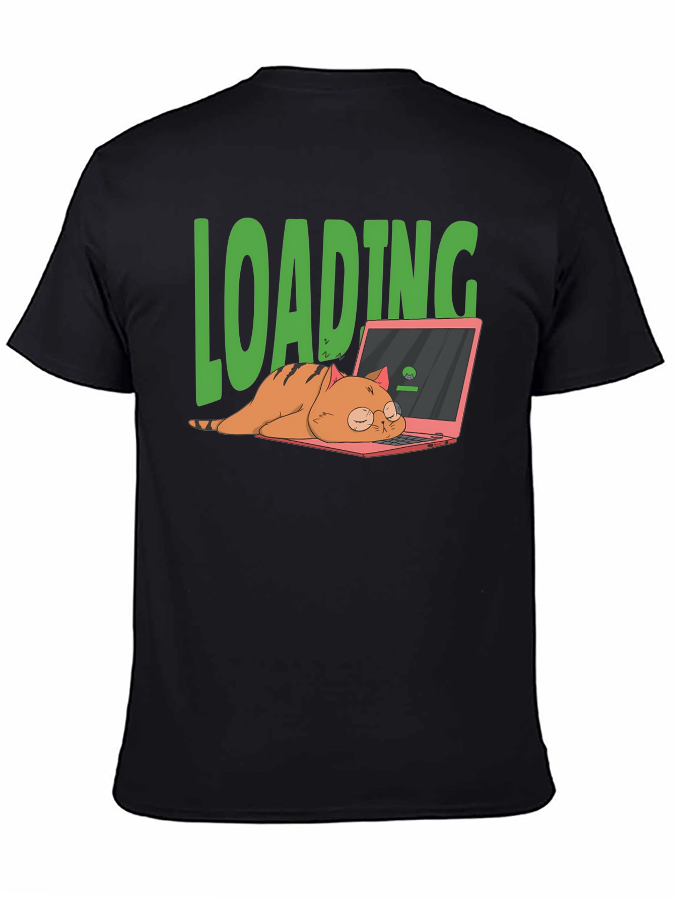 Loading Cat T-Shirt - Funny Computer Lover Tee