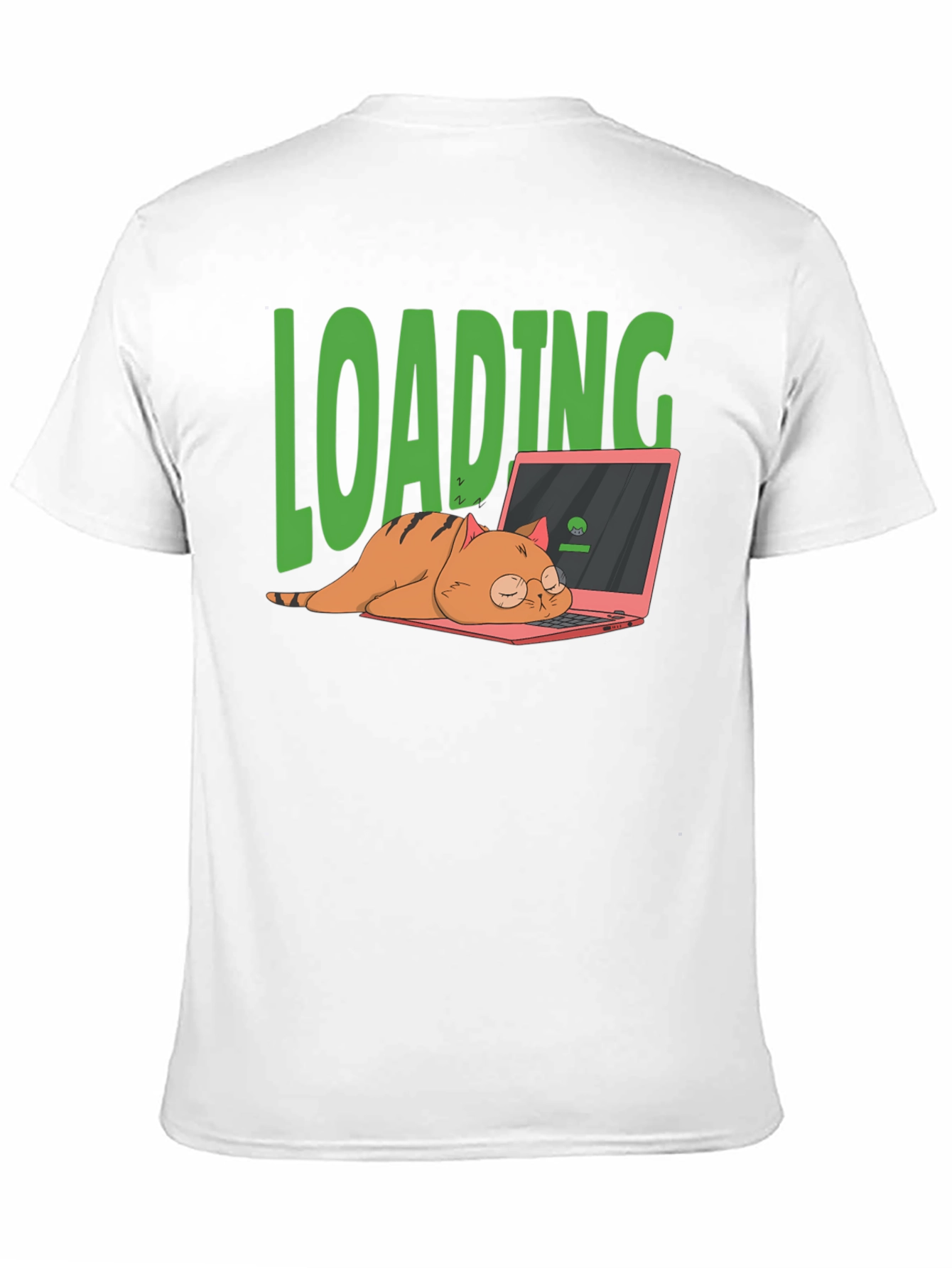 Loading Cat T-Shirt - Funny Computer Lover Tee