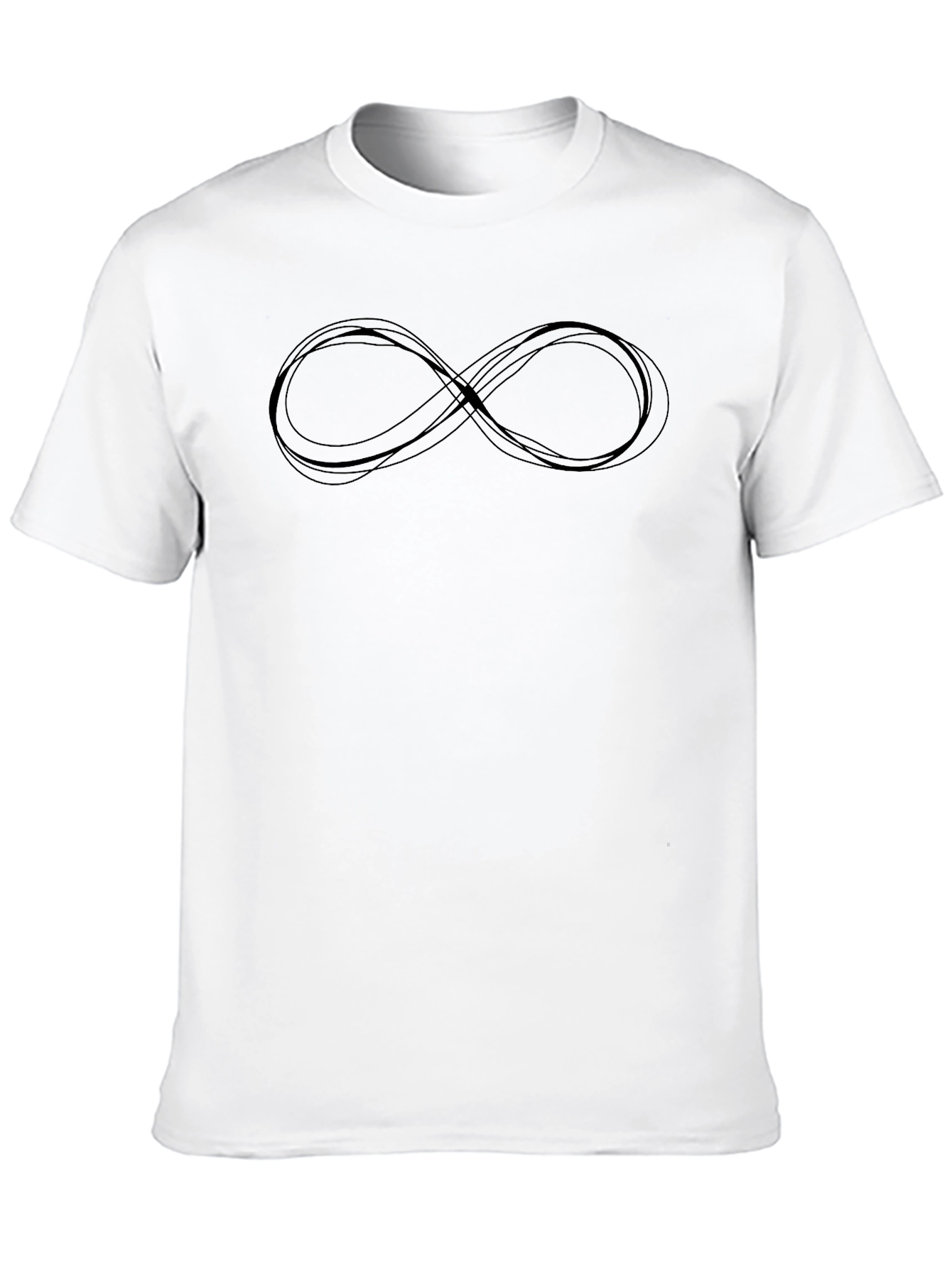 Infinity Symbol Graphic Tee - Classic Black T-Shirt