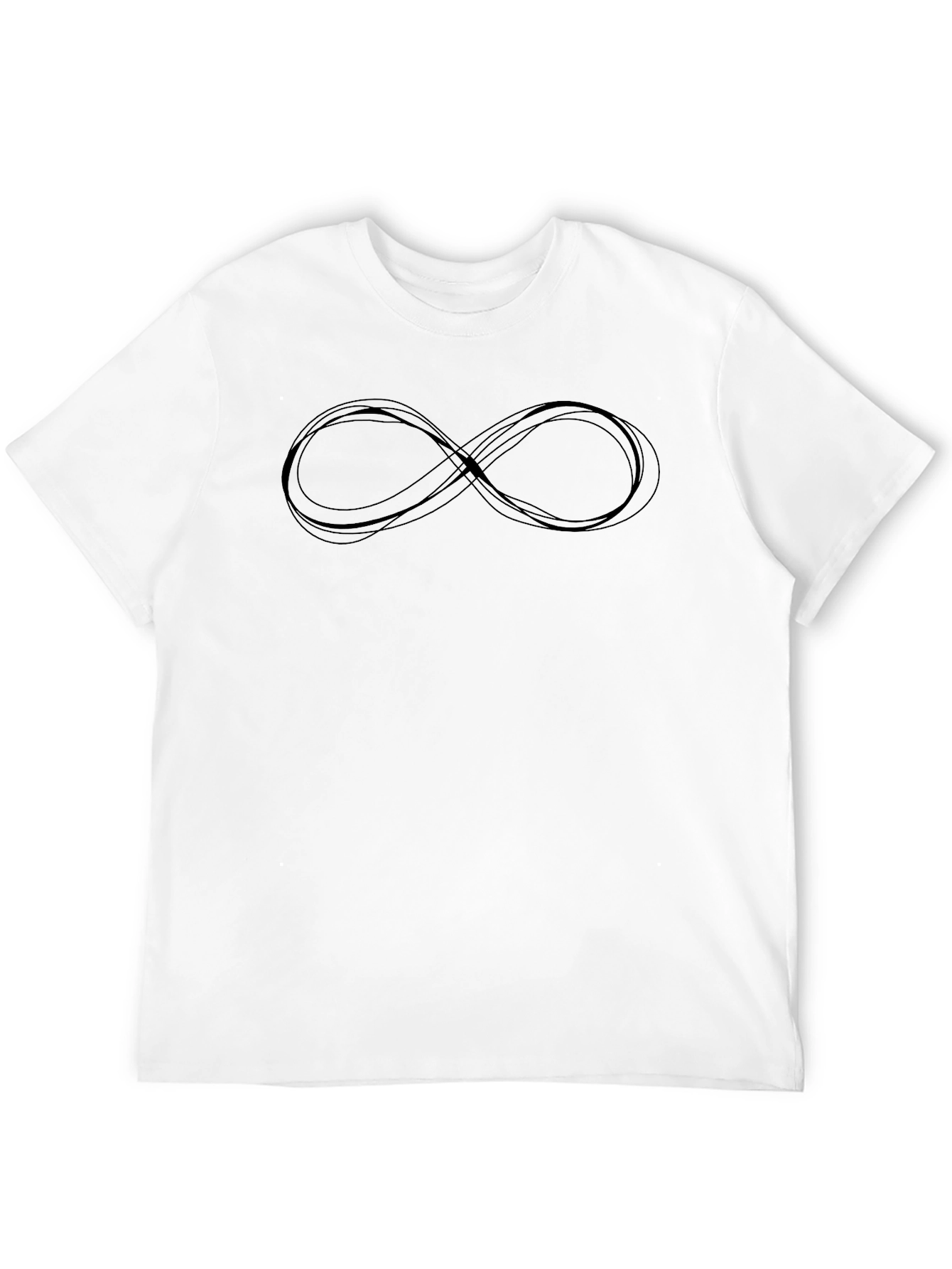 Infinity Symbol Graphic Tee - Classic Black T-Shirt