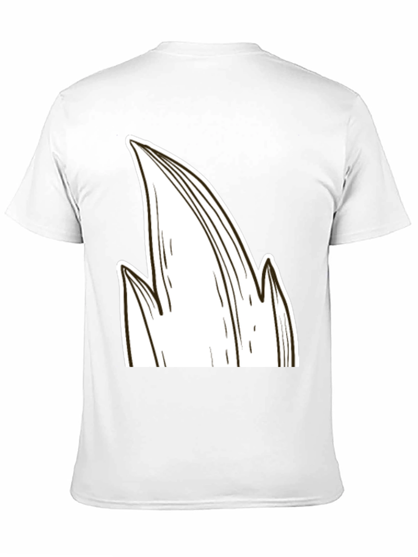 Unique Graphic Tee: Abstract Leaf Design