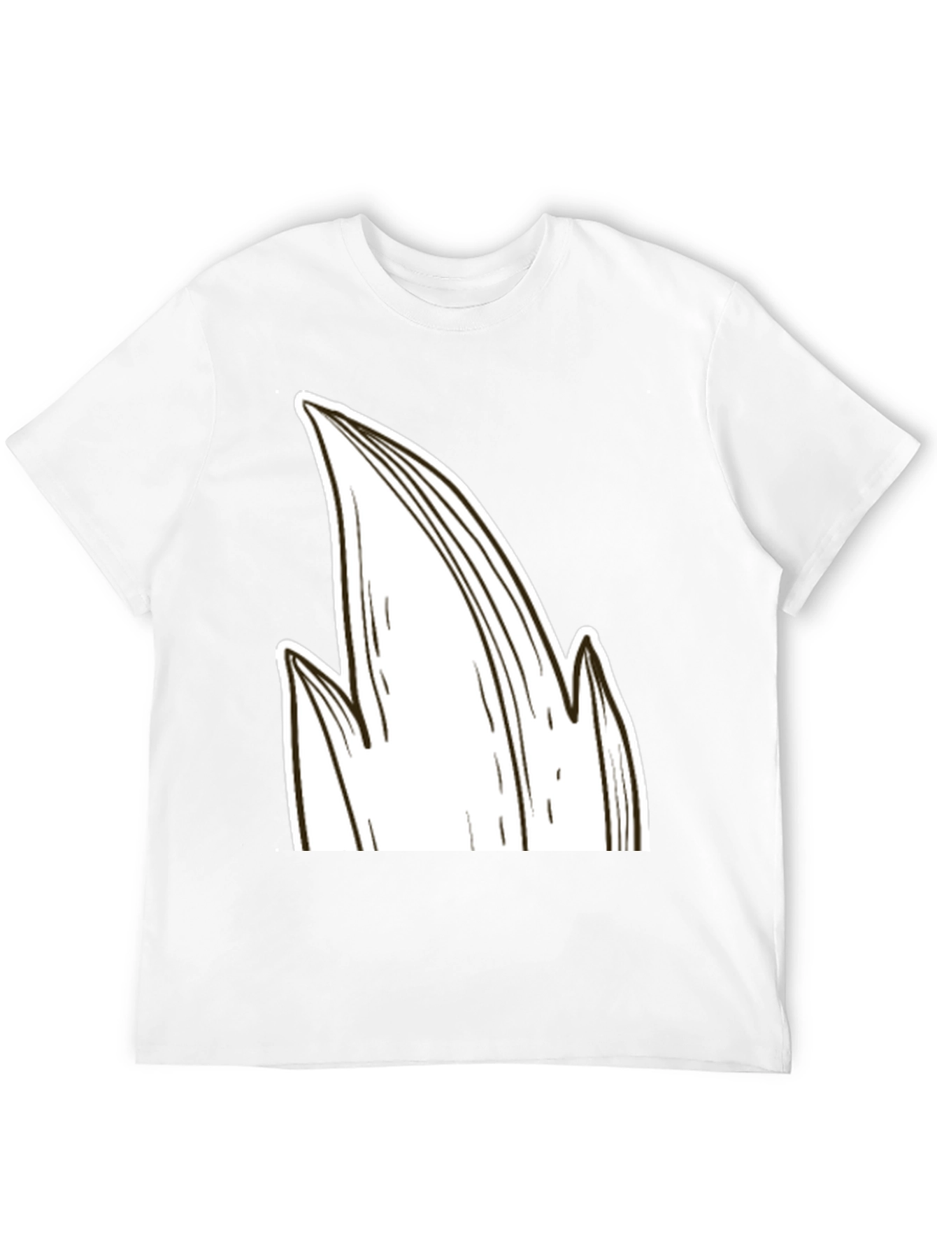Unique Graphic Tee: Abstract Leaf Design
