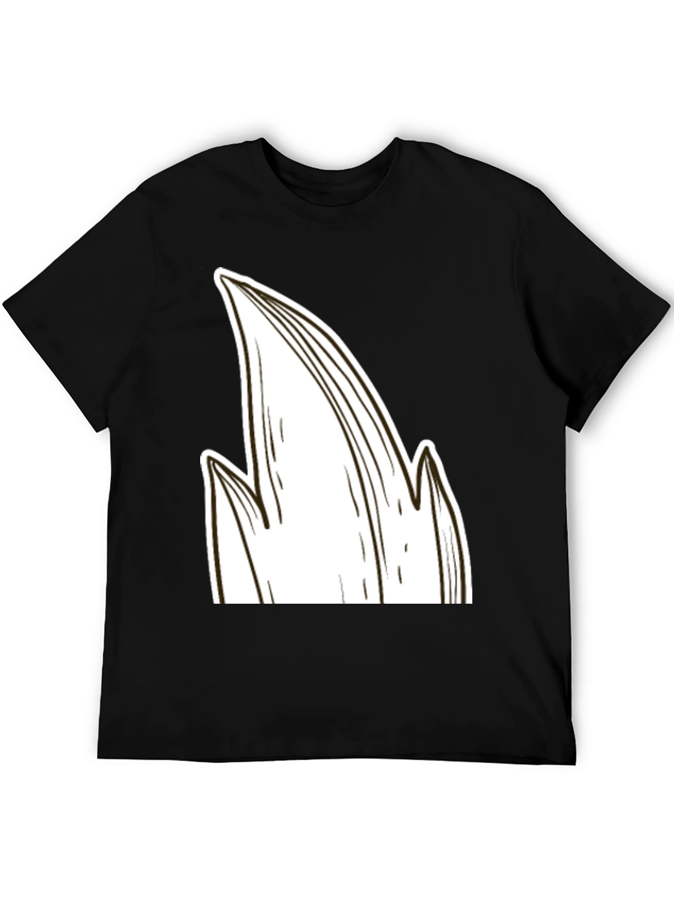 Unique Graphic Tee: Abstract Leaf Design