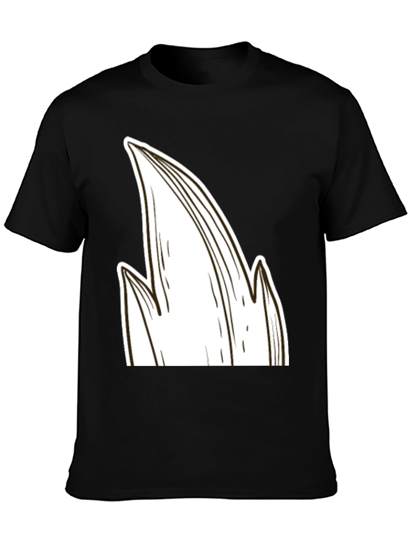 Unique Graphic Tee: Abstract Leaf Design