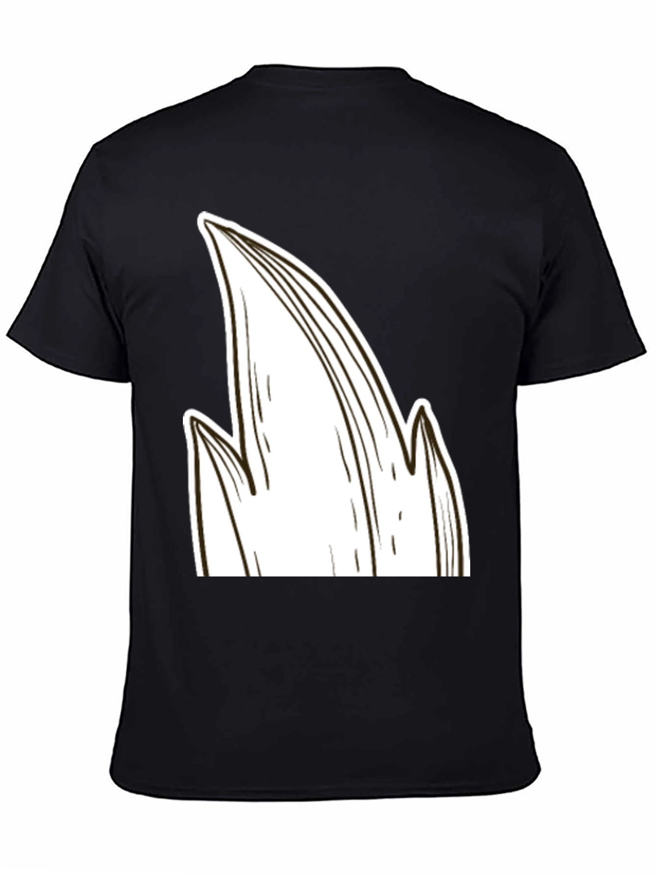 Unique Graphic Tee: Abstract Leaf Design