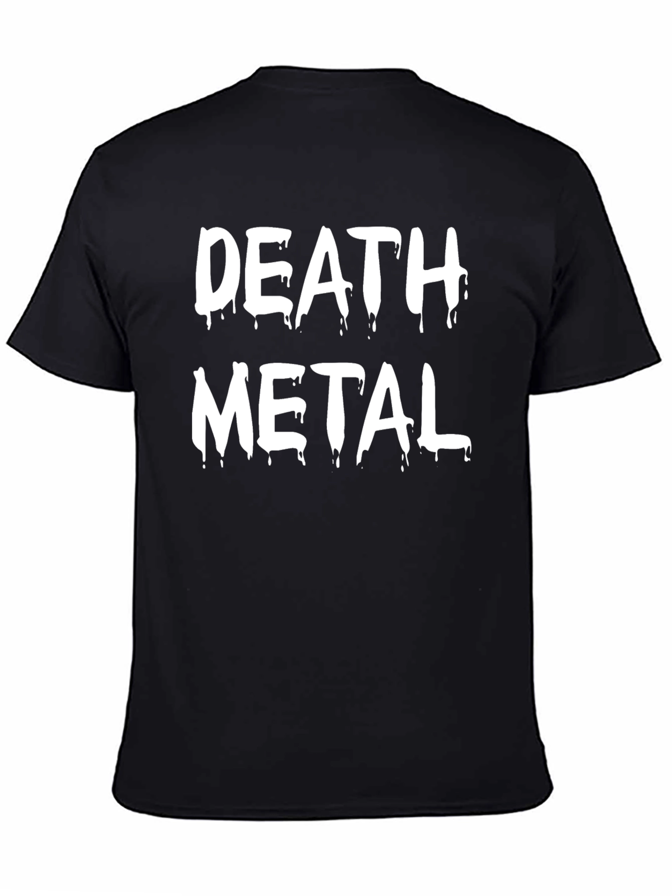 Death Metal Graphic Tee - Black Cotton Shirt