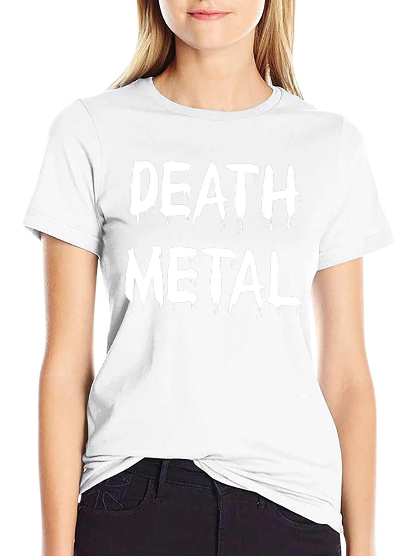 Death Metal Graphic Tee - Black Cotton Shirt