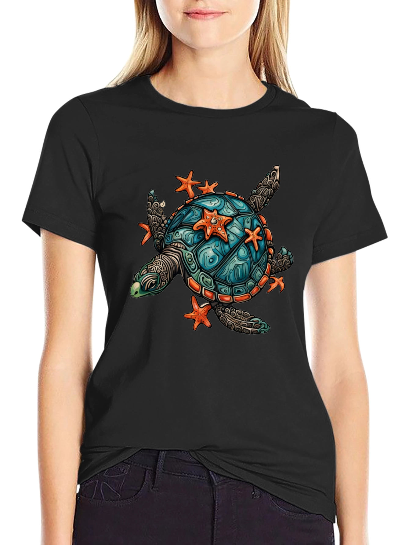 Turtle & Starfish Graphic Tee - Unisex