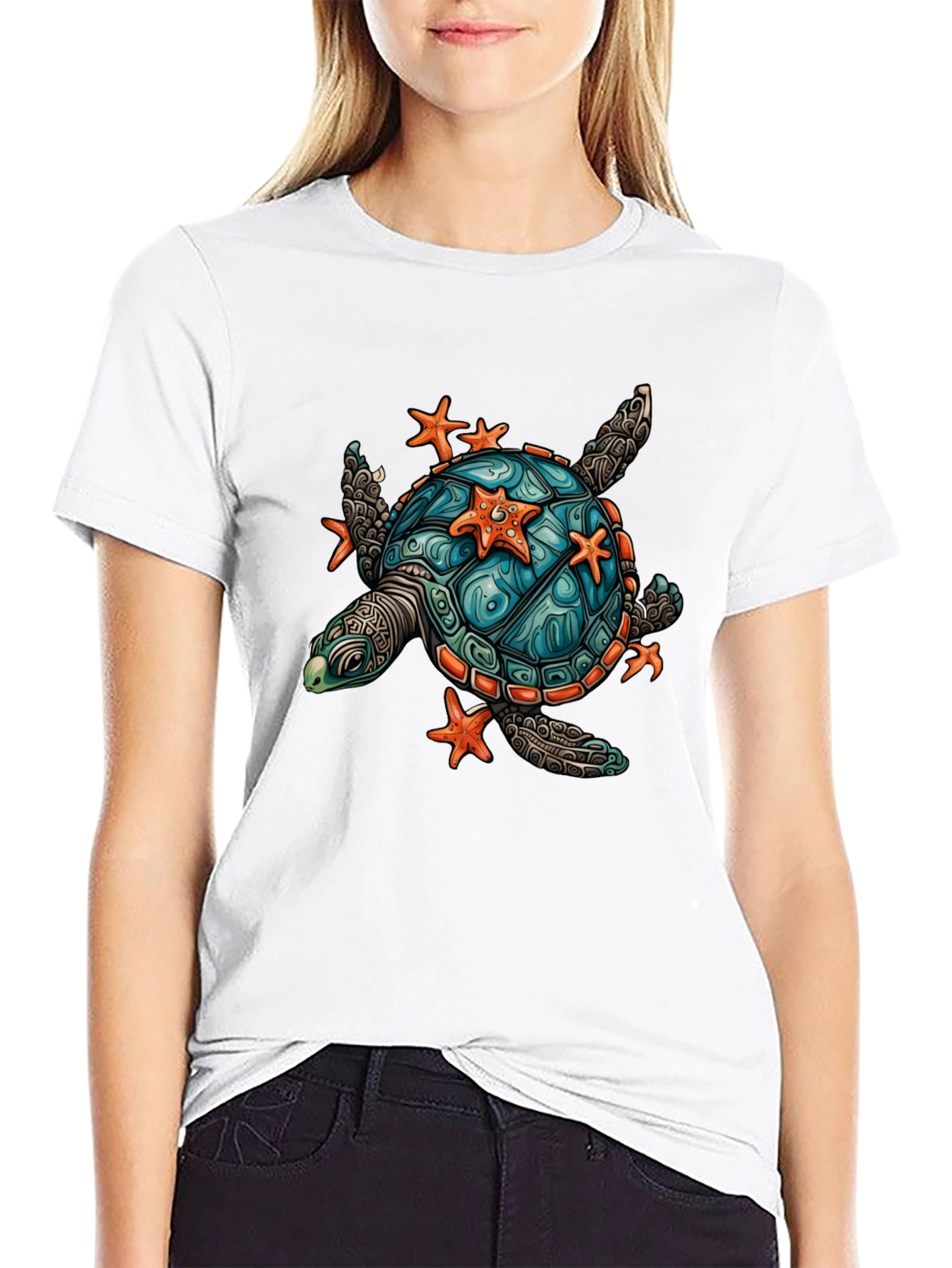 Turtle & Starfish Graphic Tee - Unisex