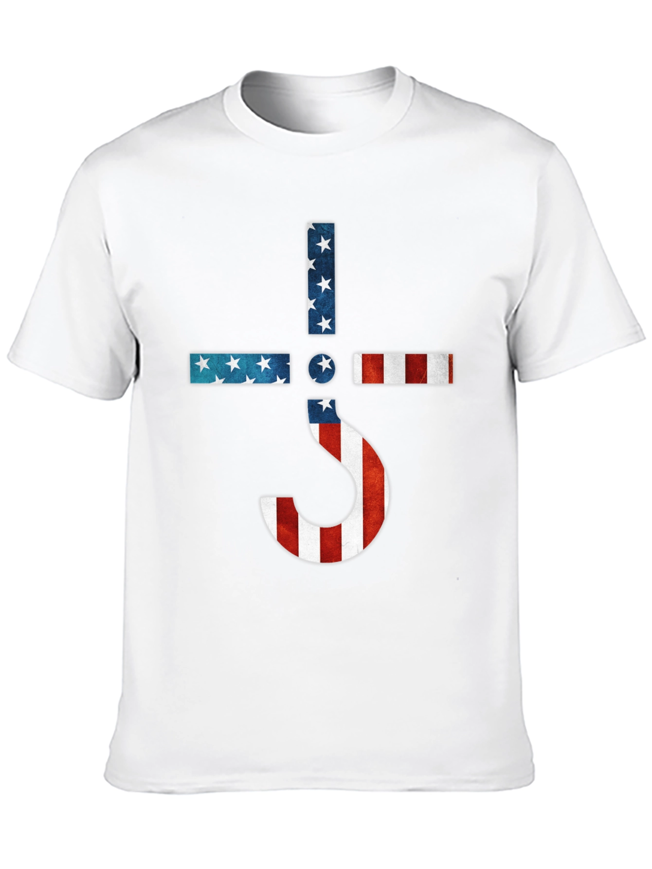 American Flag Ghost Band Logo T-Shirt
