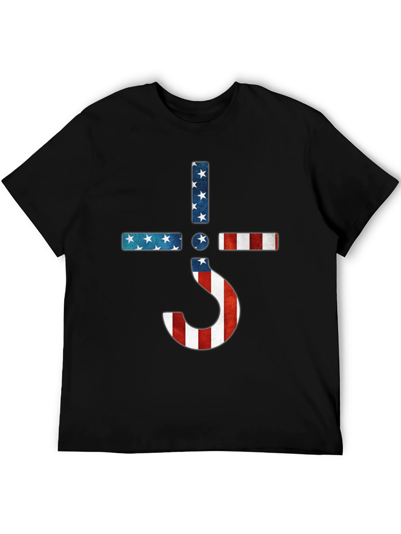 American Flag Ghost Band Logo T-Shirt