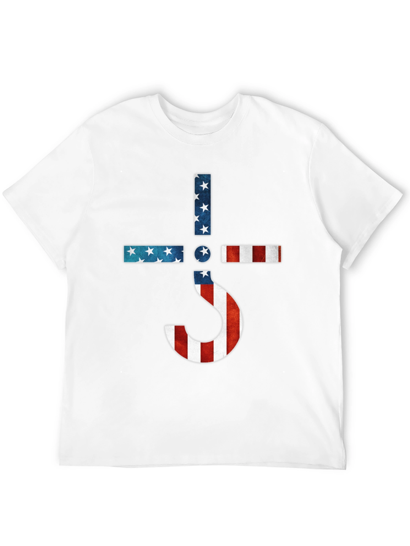 American Flag Ghost Band Logo T-Shirt