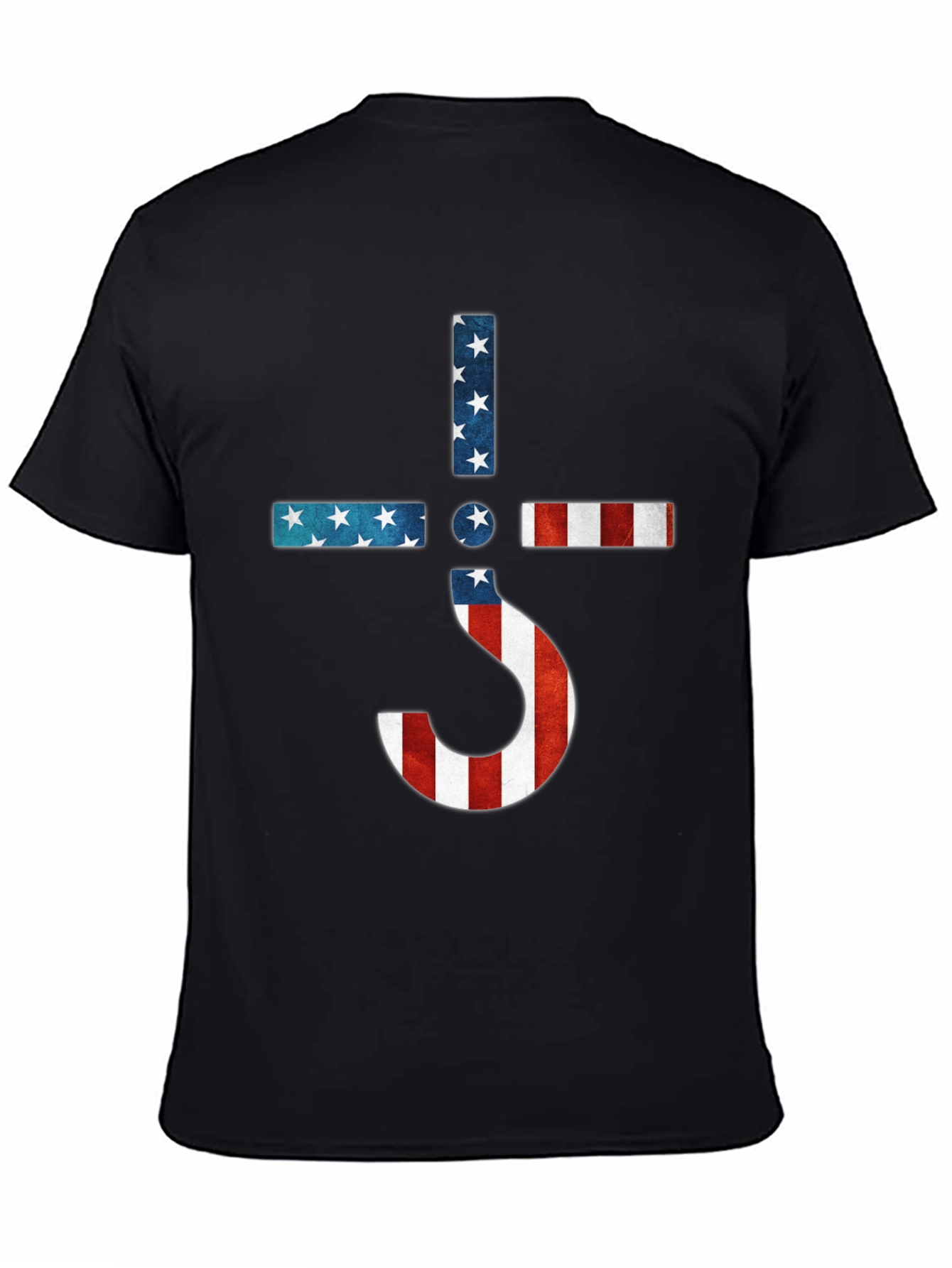 American Flag Ghost Band Logo T-Shirt