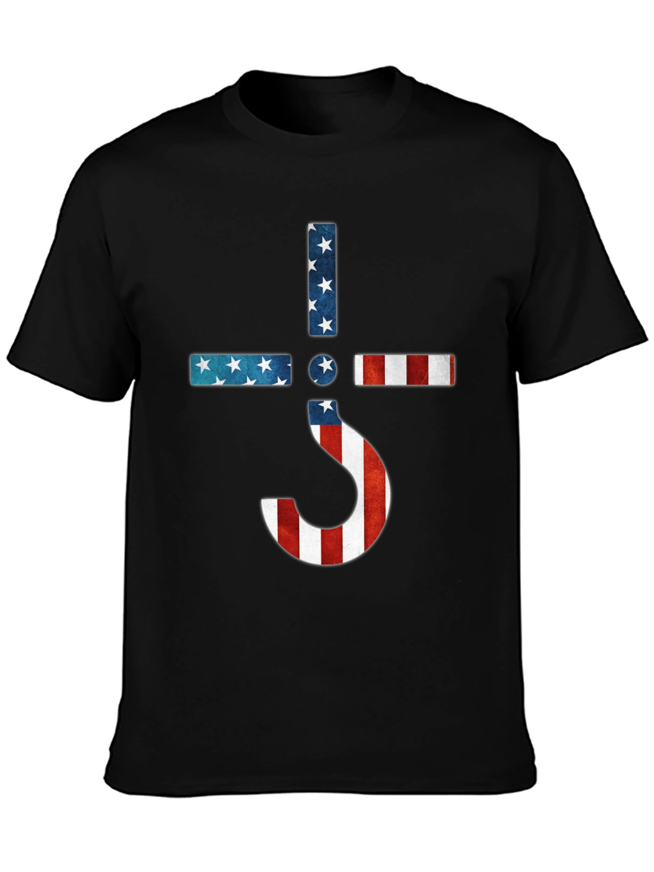 American Flag Ghost Band Logo T-Shirt