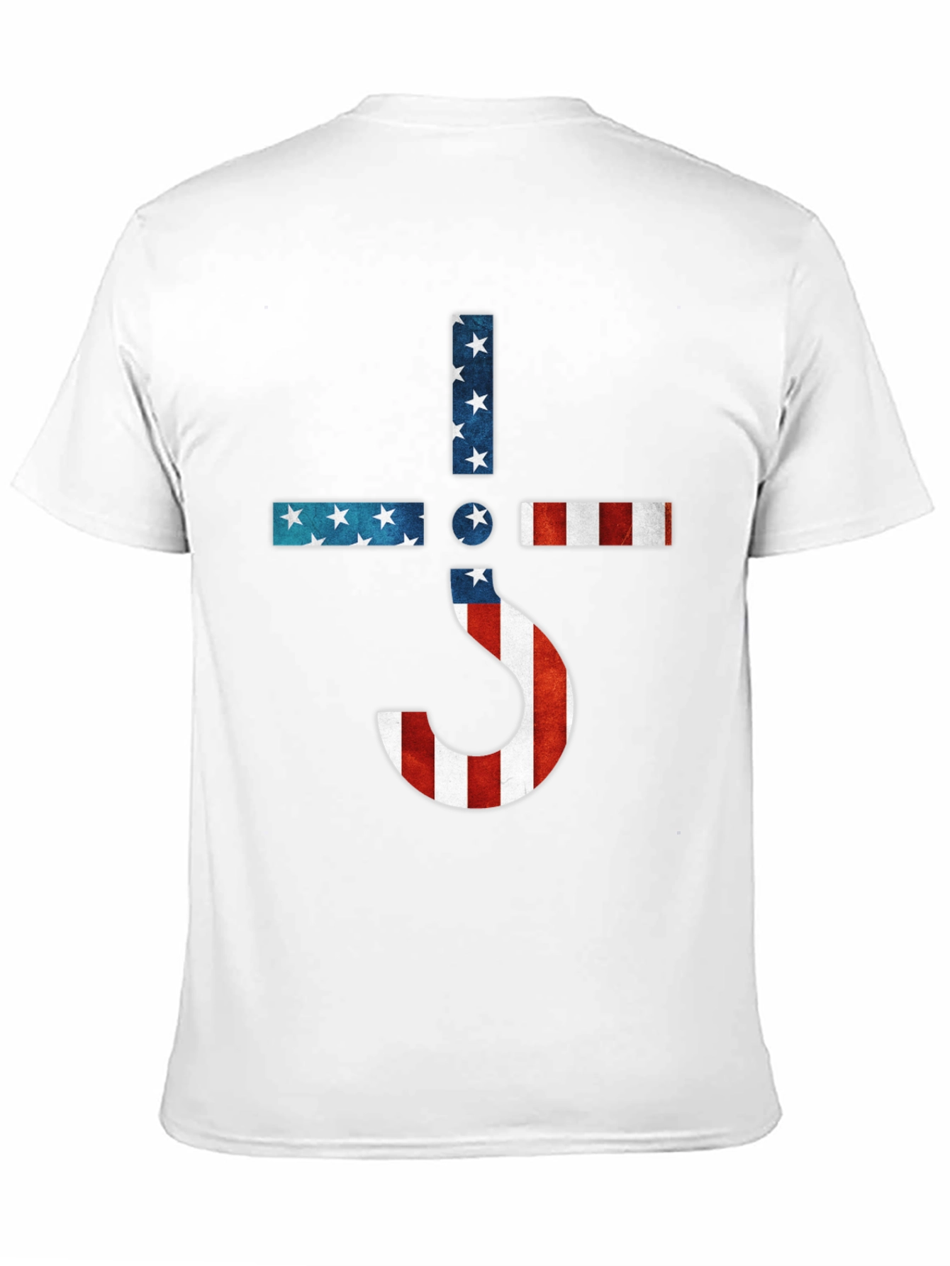 American Flag Ghost Band Logo T-Shirt