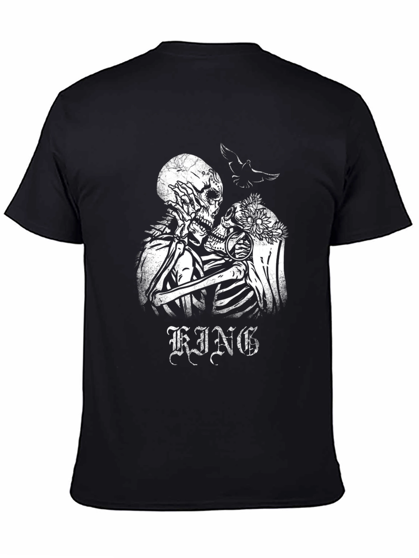 Skeleton Couple Graphic Tee - King