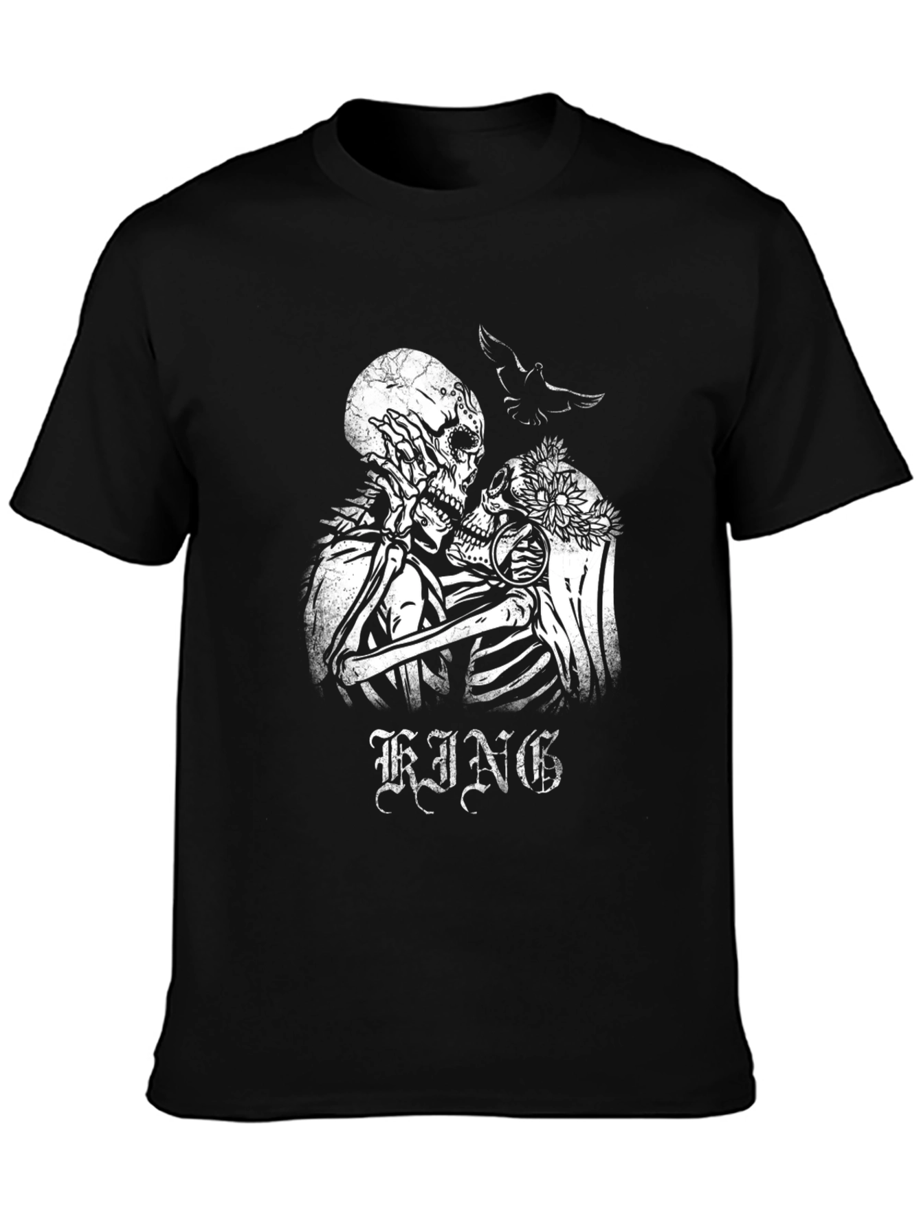 Skeleton Couple Graphic Tee - King