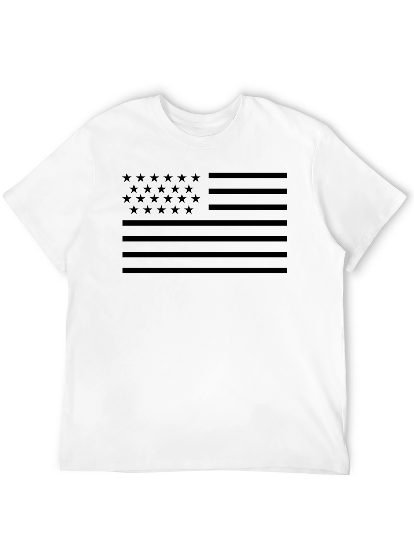 Stealth USA Flag T-Shirt - Black on Black