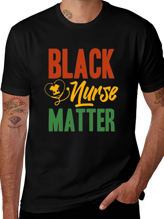 Black Nurse Matter Graphic Tee