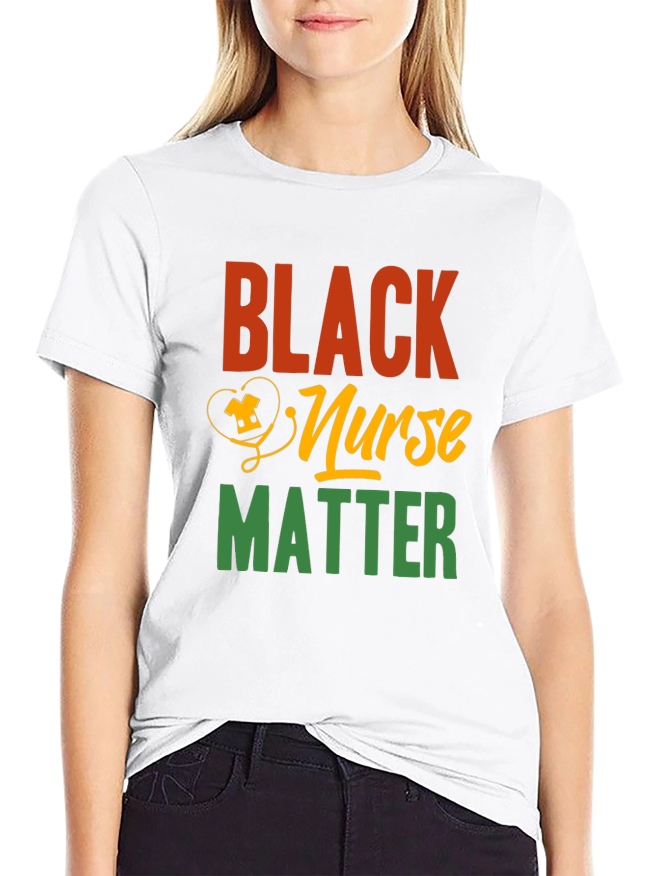 Black Nurse Matter Graphic Tee