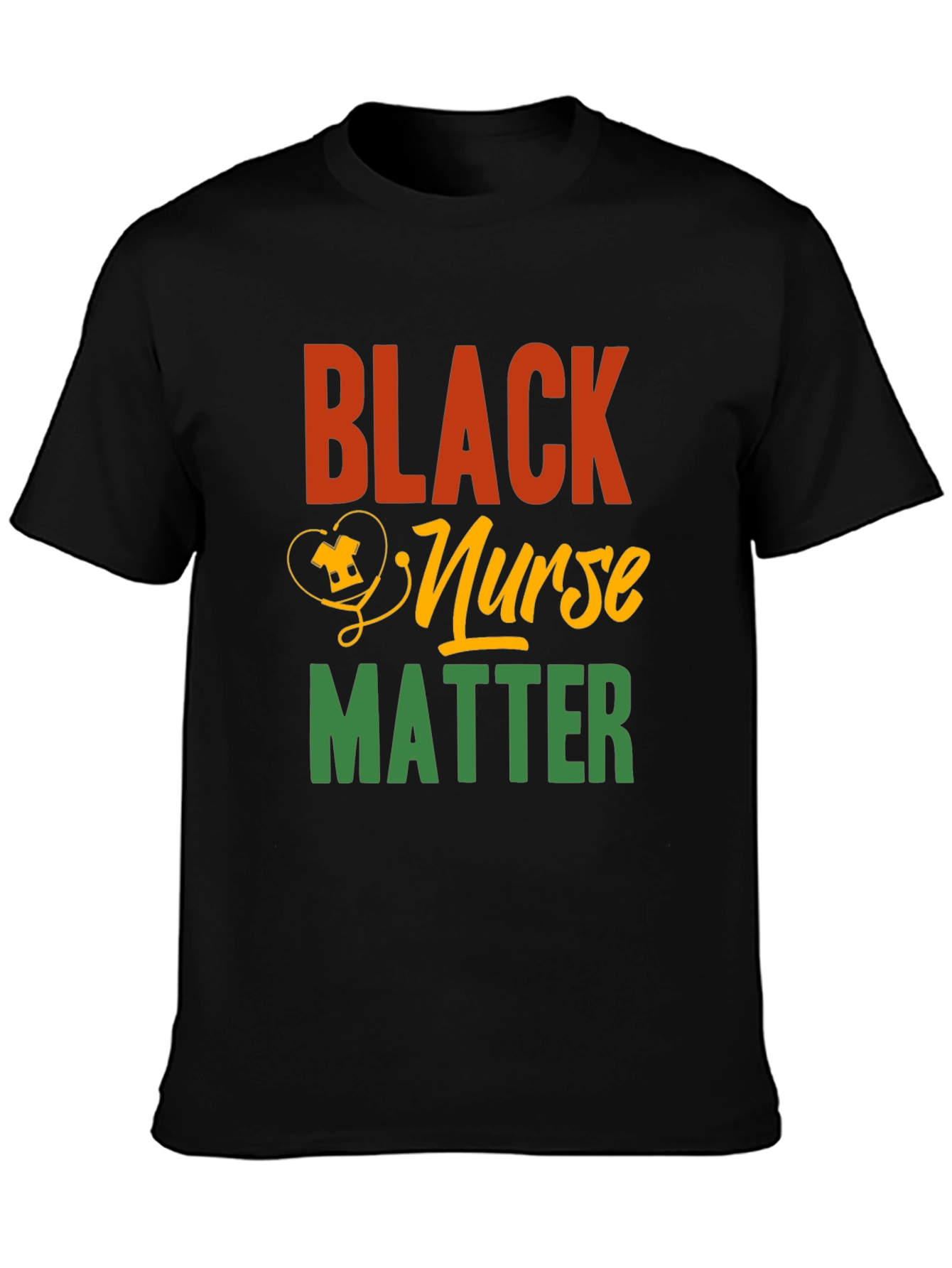 Black Nurse Matter Graphic Tee