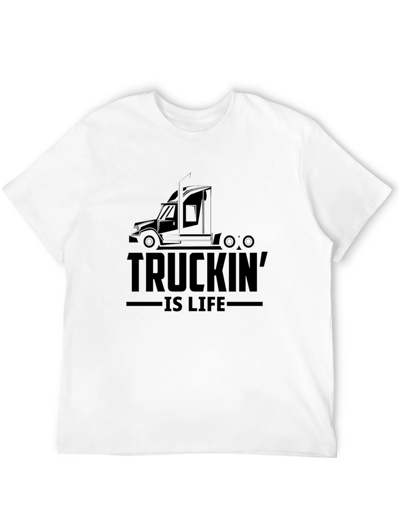 Truckin is Life Black T-Shirt