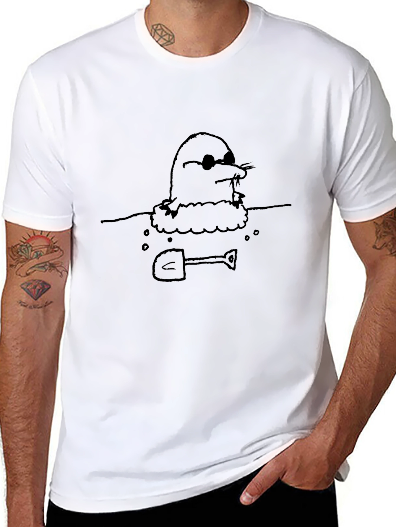 Cool Mole T-Shirt - Funny Cartoon Tee