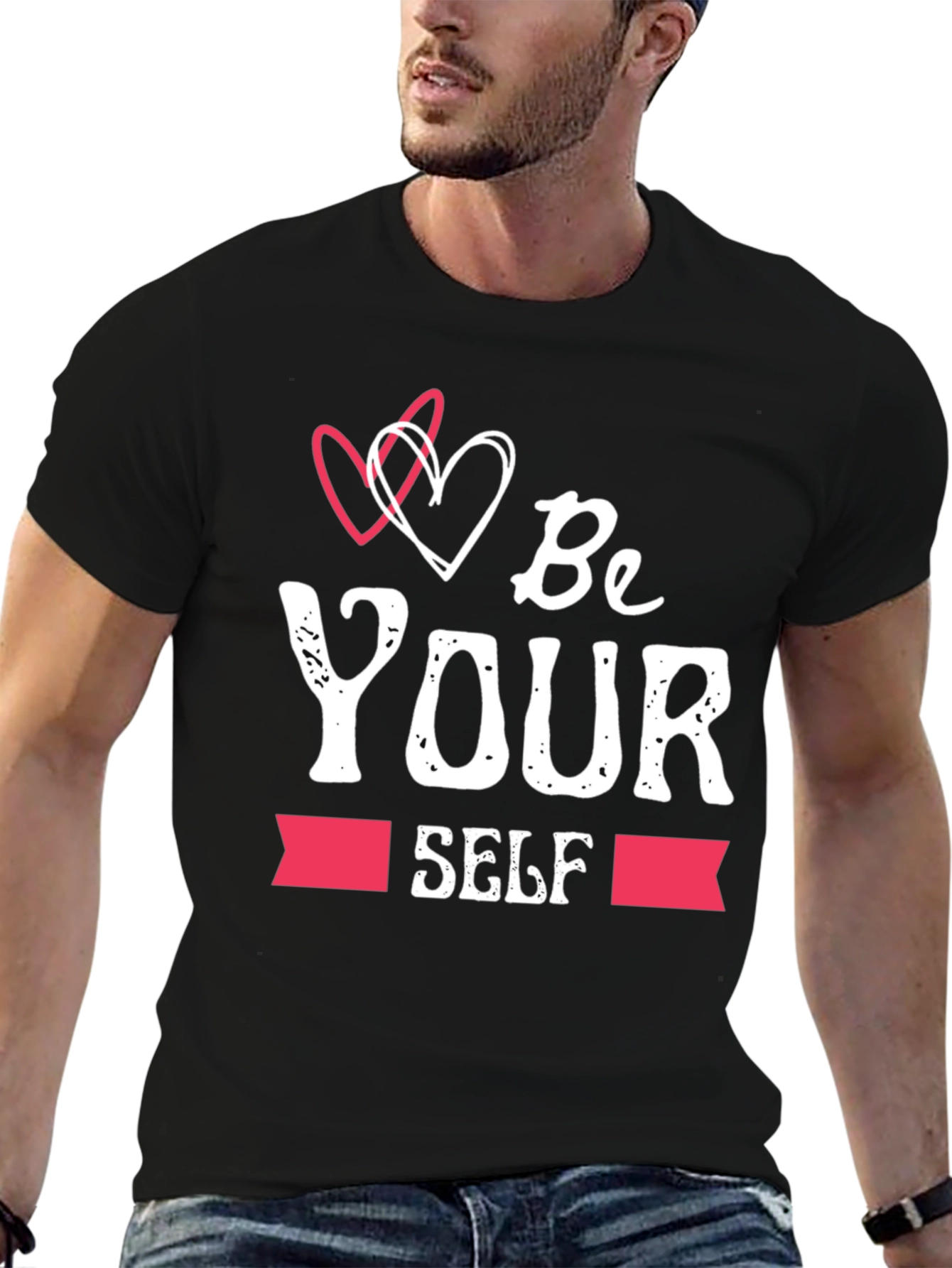 Be Yourself Graphic Tee - Stylish Cotton Comfort