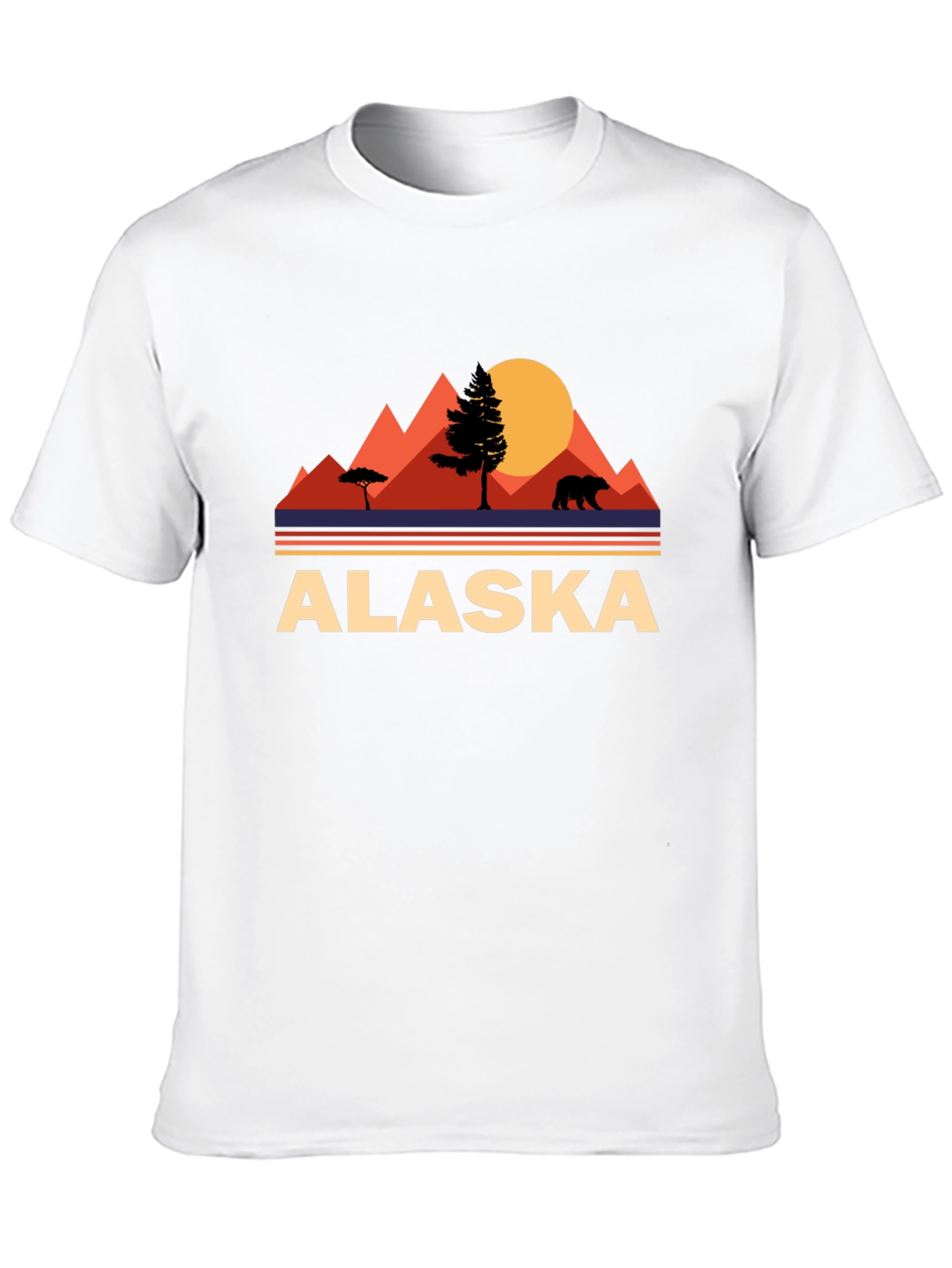 Alaska Bear Mountain Graphic T-Shirt
