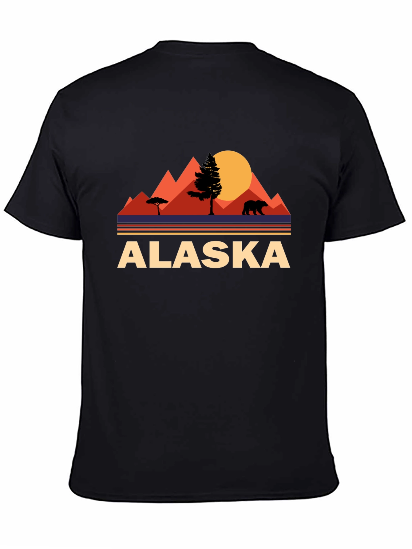Alaska Bear Mountain Graphic T-Shirt