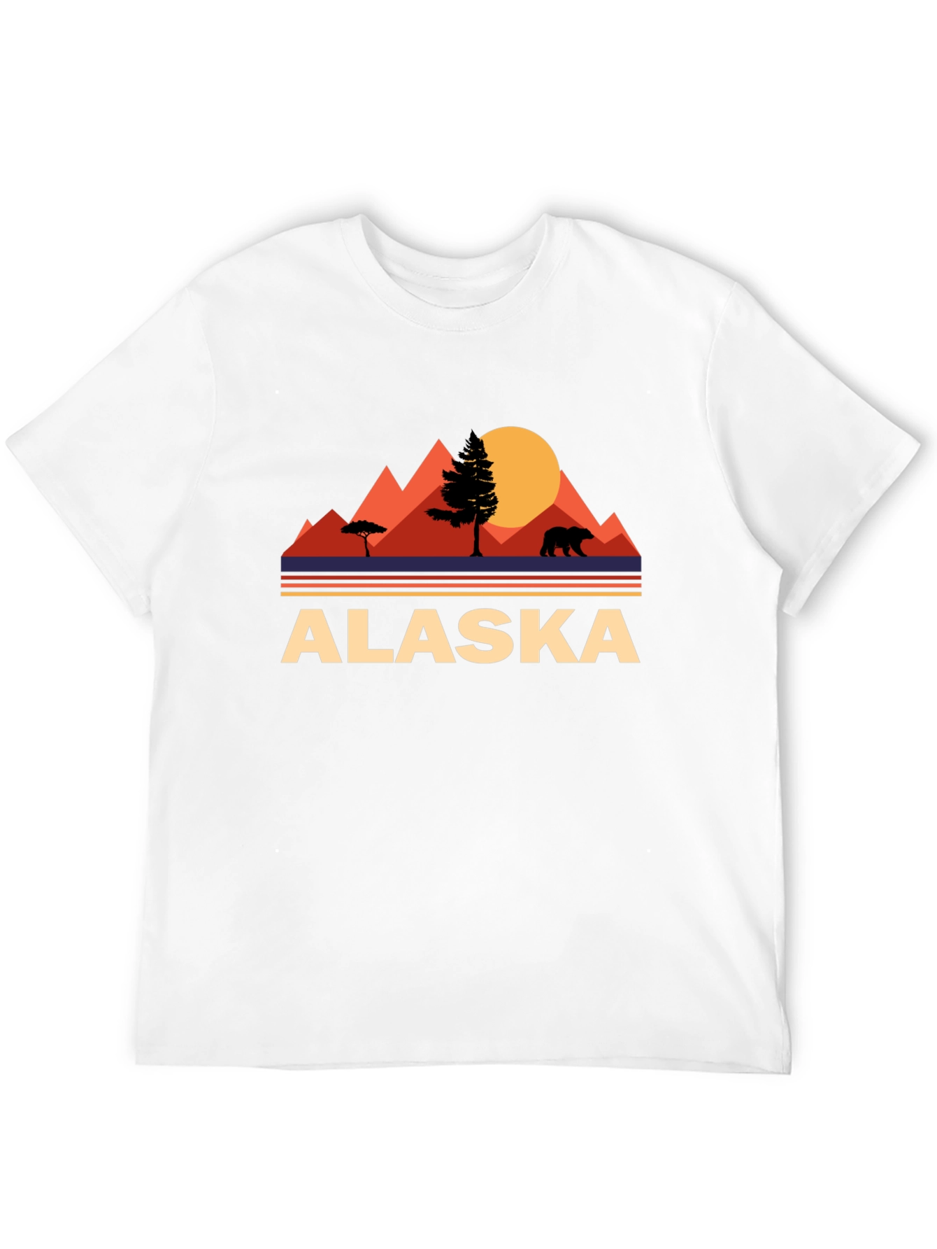 Alaska Bear Mountain Graphic T-Shirt