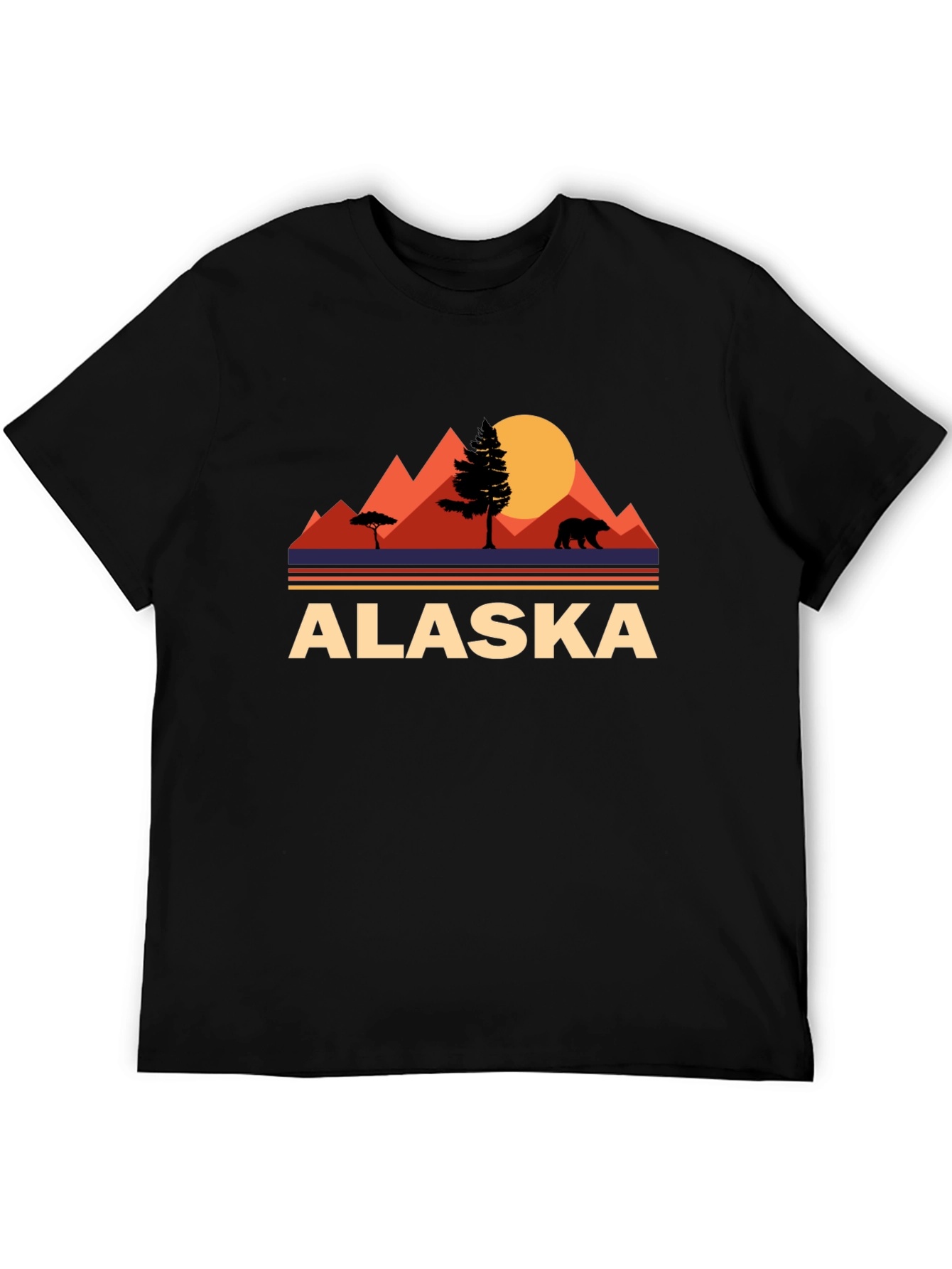 Alaska Bear Mountain Graphic T-Shirt
