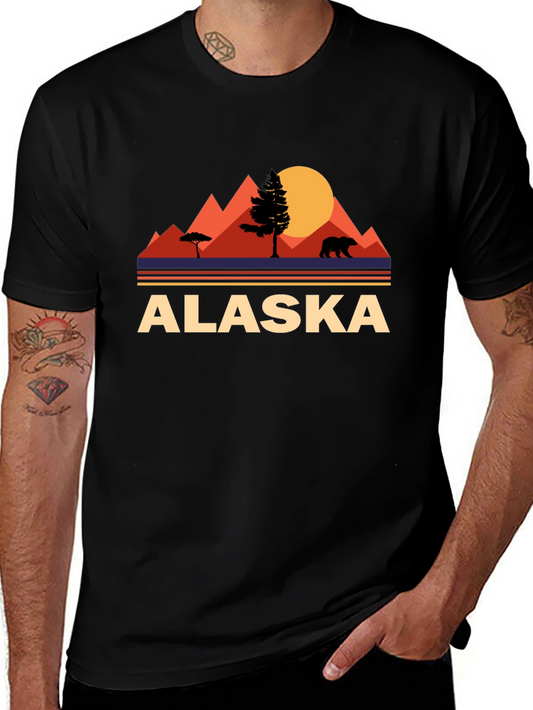 Alaska Bear Mountain Graphic T-Shirt