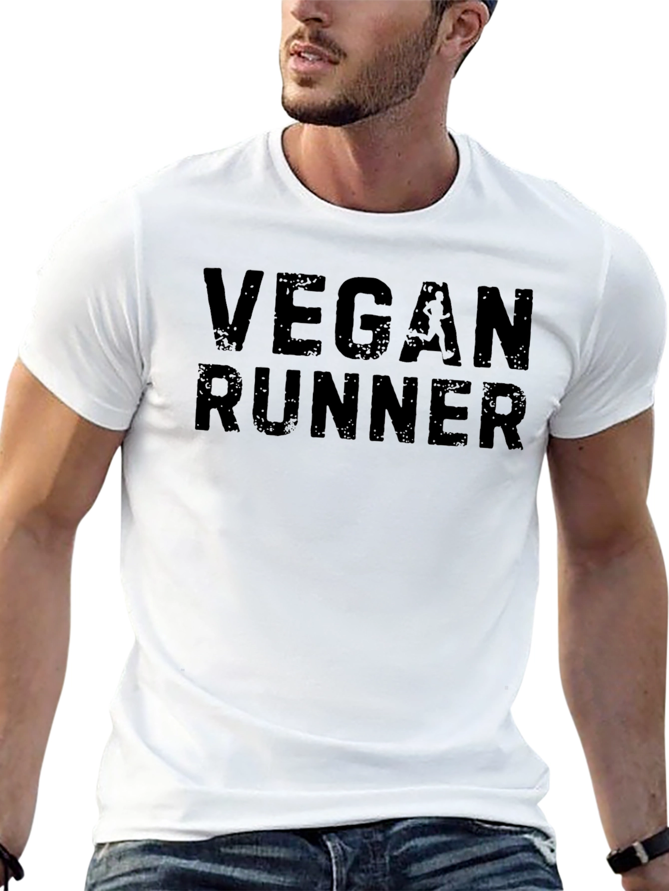 Vegan Runner T-Shirt - Black Athletic Tee