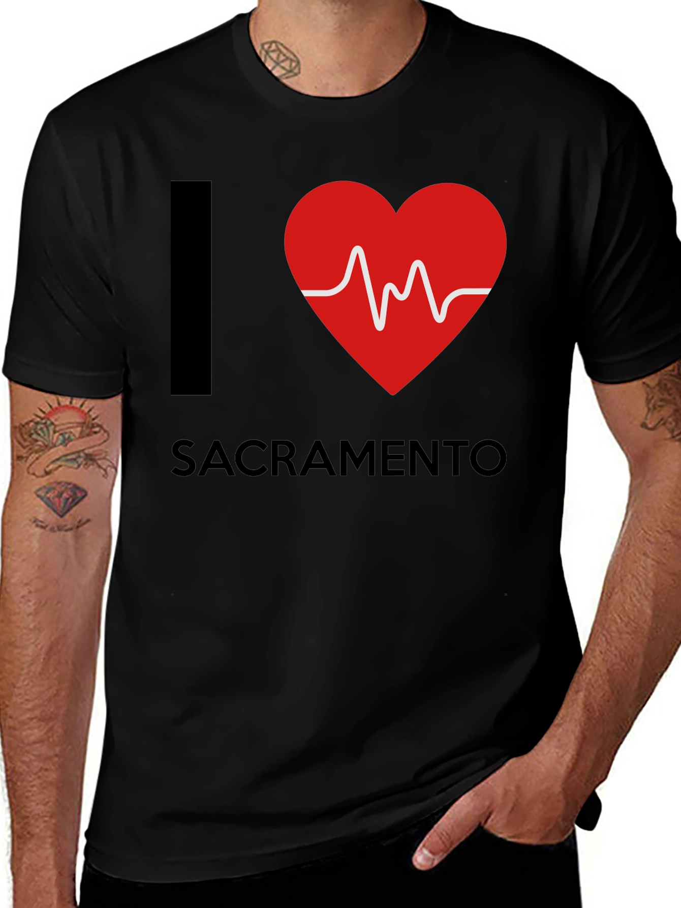 I Heart Sacramento Graphic T-Shirt