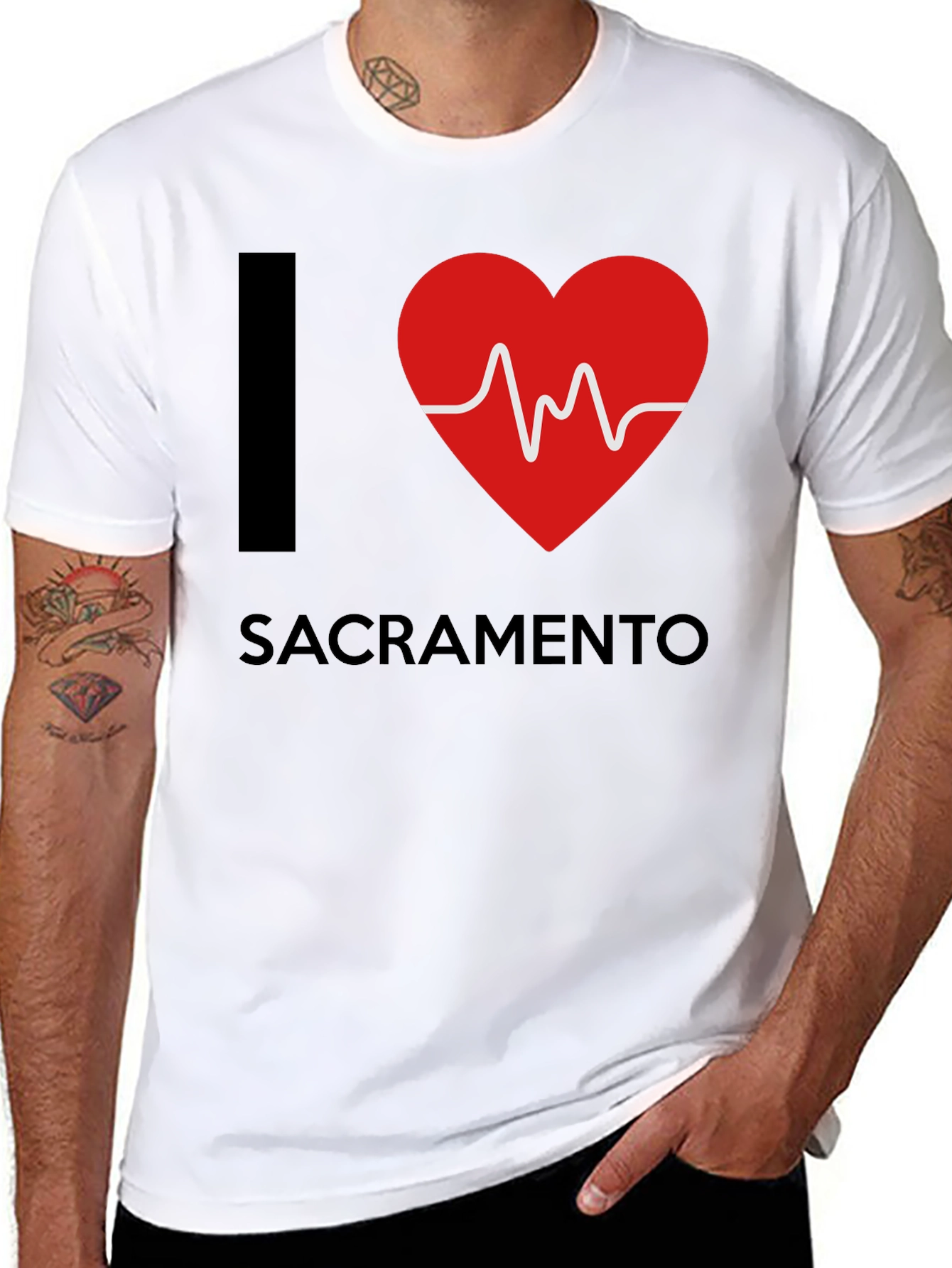 I Heart Sacramento Graphic T-Shirt