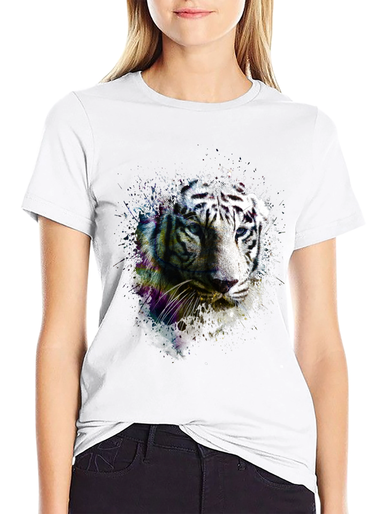 Black Tiger Graphic Tee - Mens Fashion