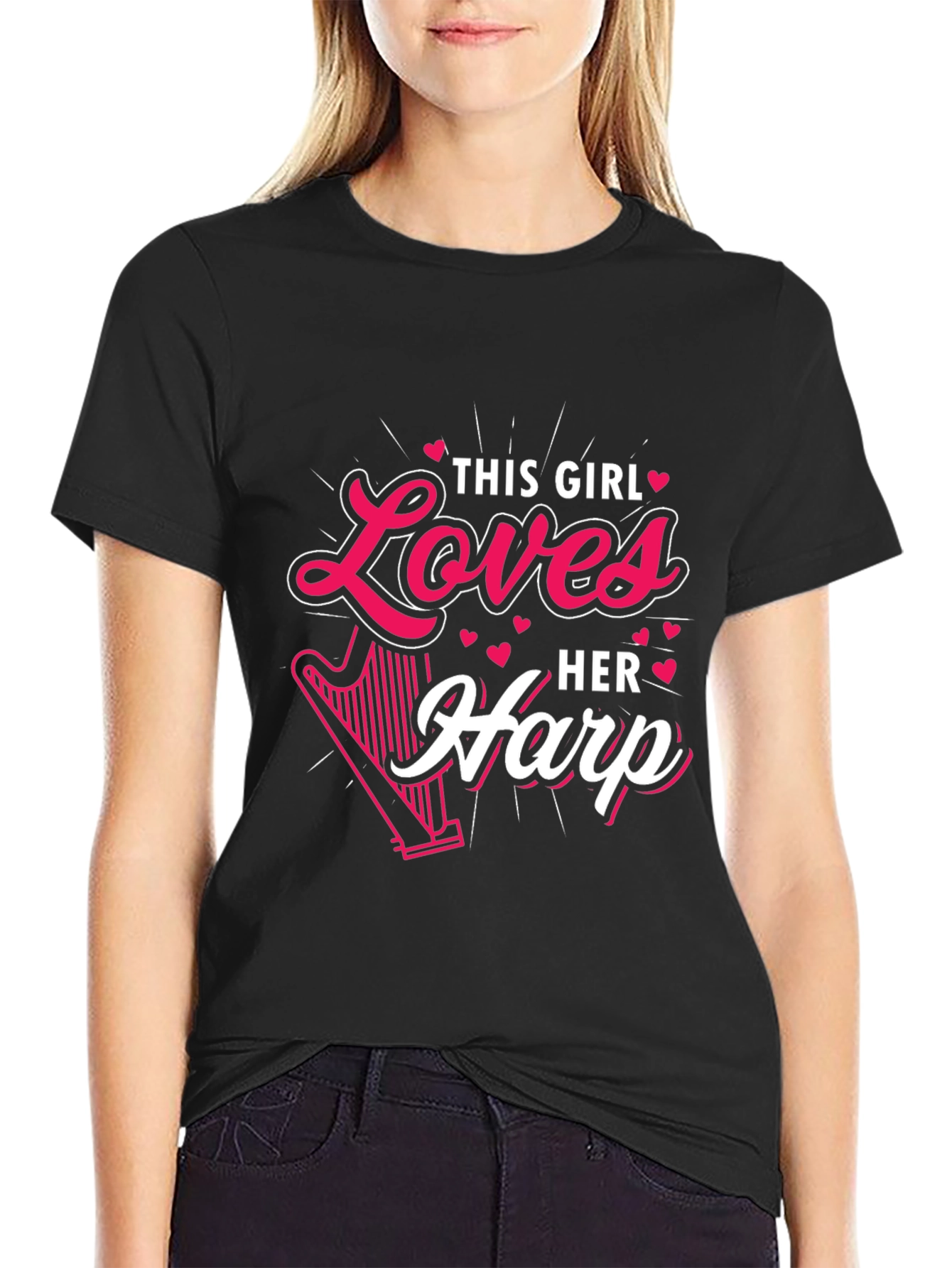This Girl Loves Her Harp T-Shirt
