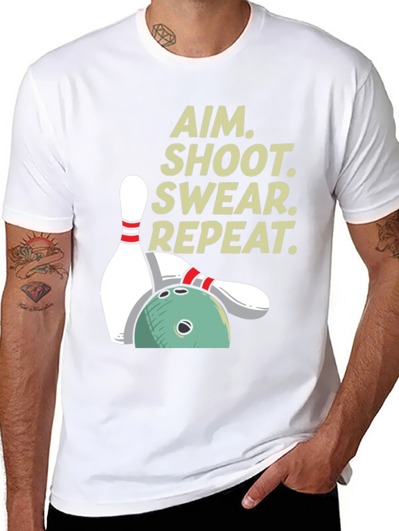 Aim Shoot Swear Repeat T-Shirt