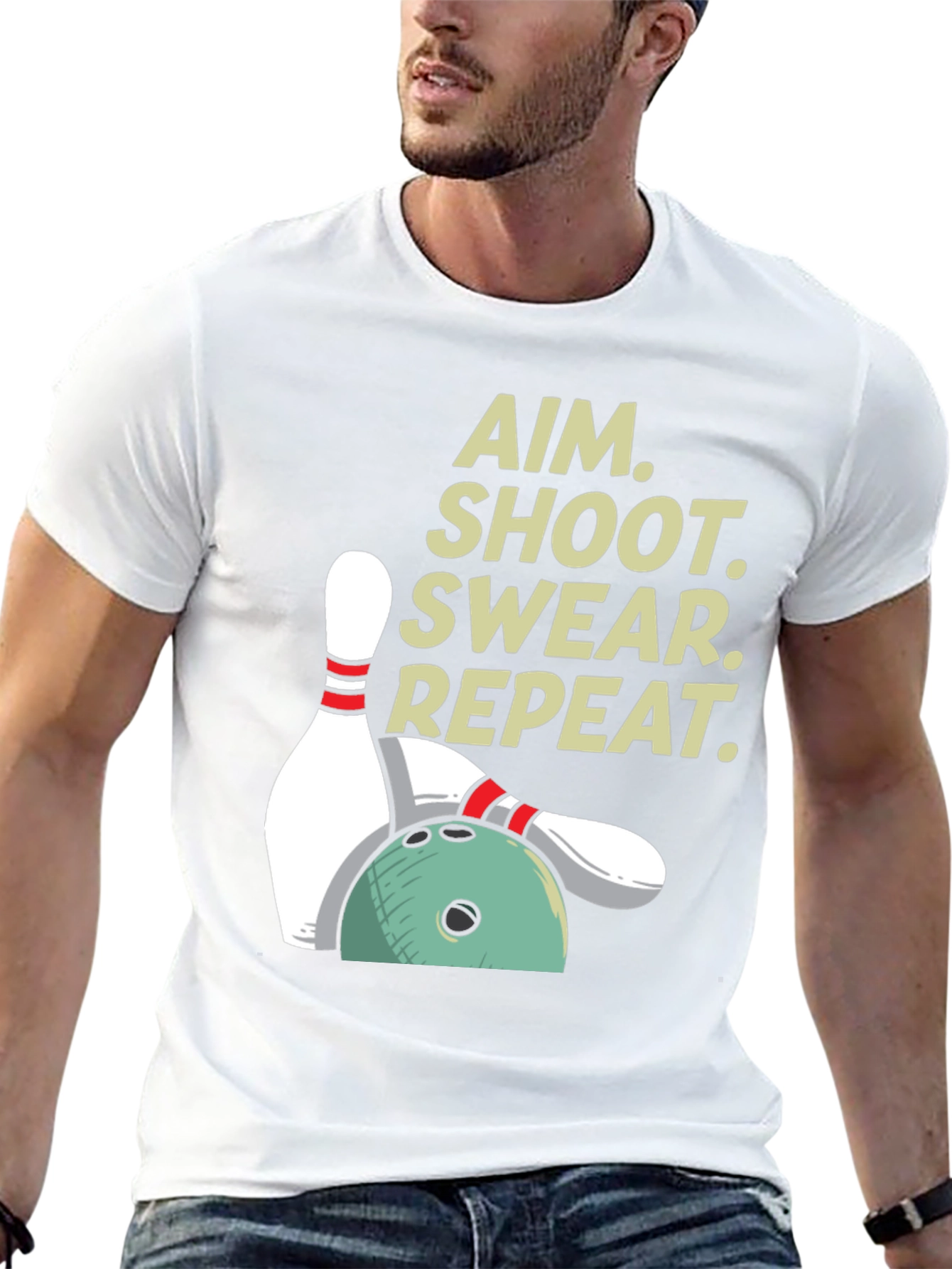 Aim Shoot Swear Repeat T-Shirt