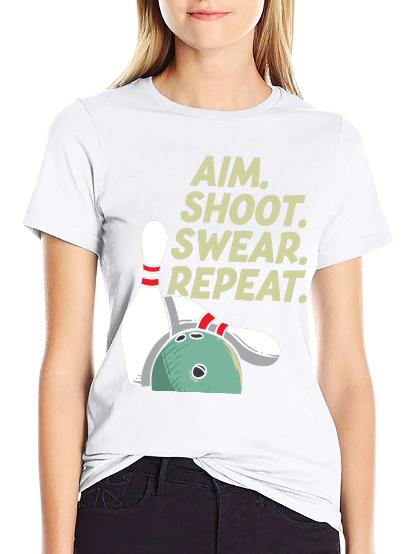 Aim Shoot Swear Repeat T-Shirt