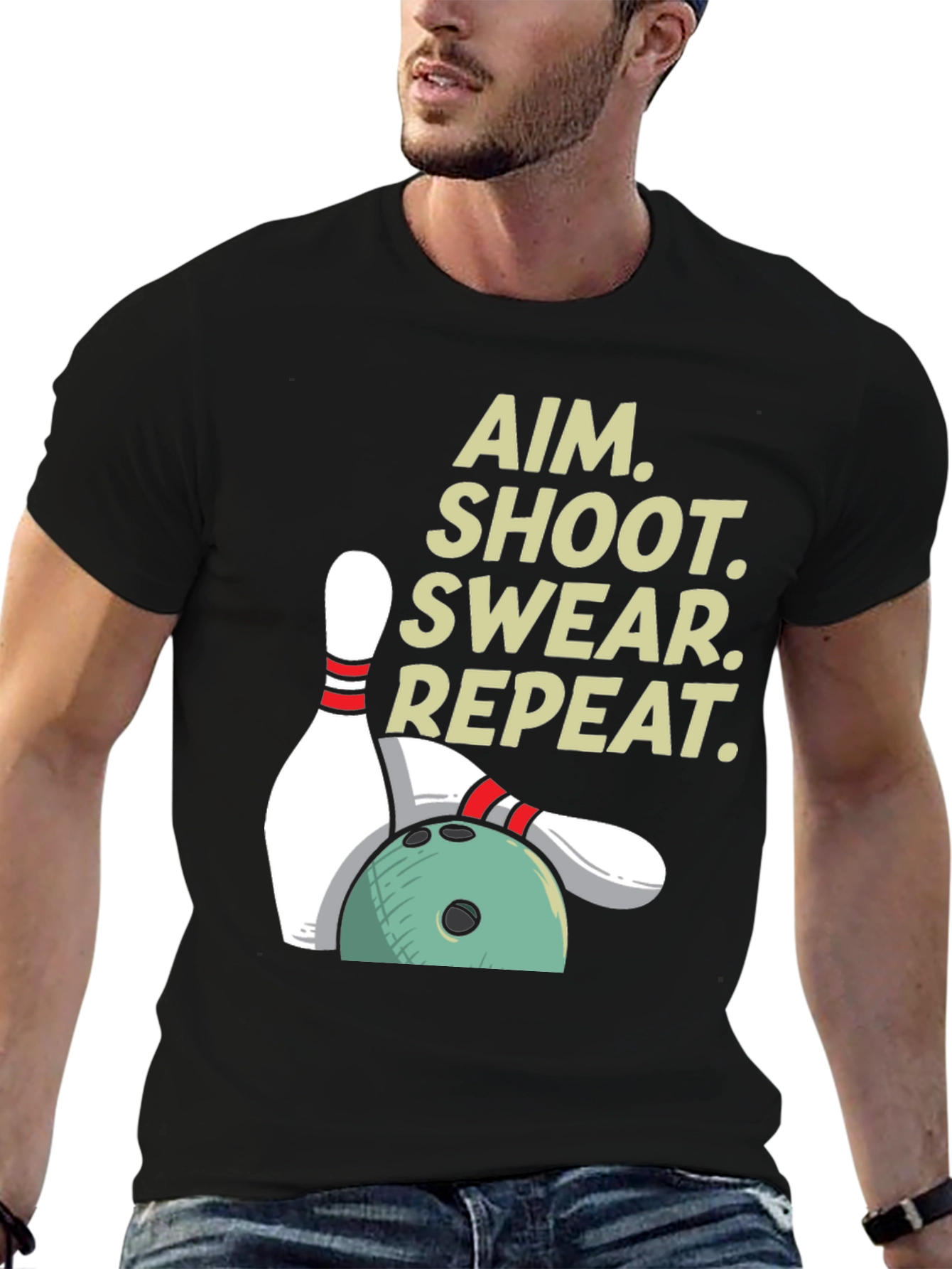 Aim Shoot Swear Repeat T-Shirt