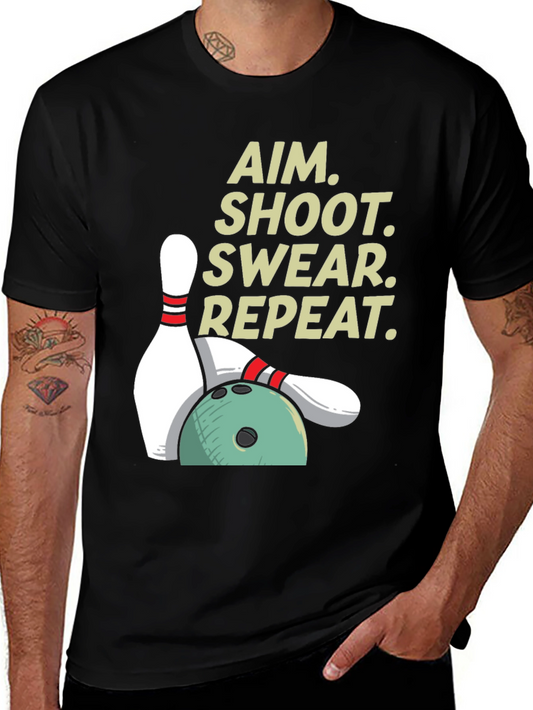 Aim Shoot Swear Repeat T-Shirt