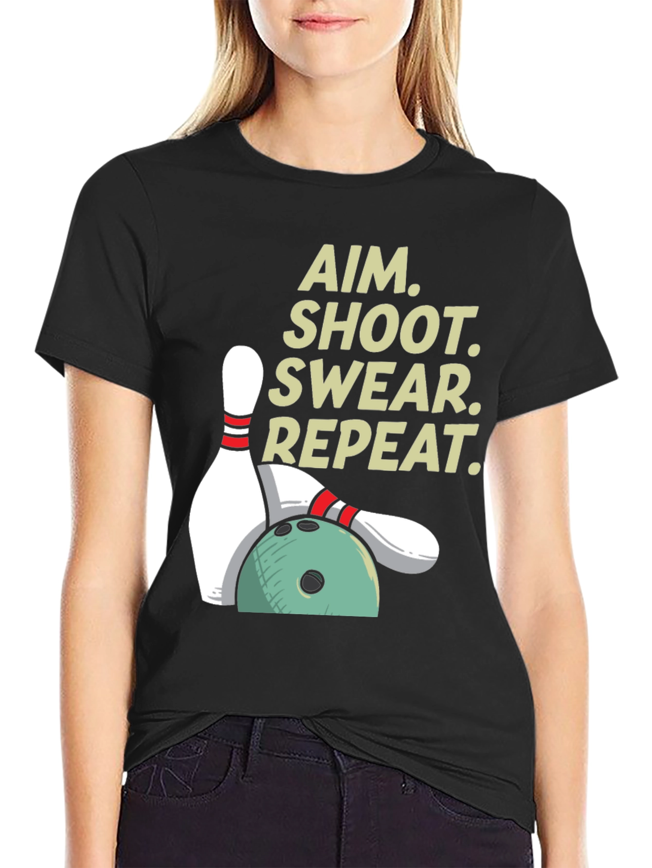 Aim Shoot Swear Repeat T-Shirt