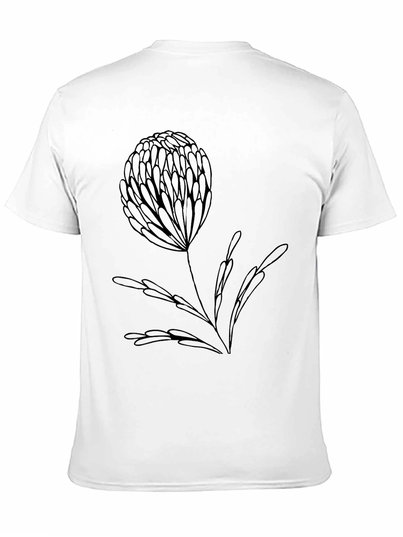 Elegant Black Floral Tee